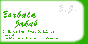 borbala jakab business card